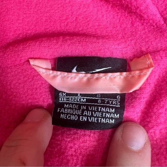 Nike Girls Just Do It Printed Jacket In Hyper Pink size 6 and 7 NEW WITH TAGS - Picture 11 of 12